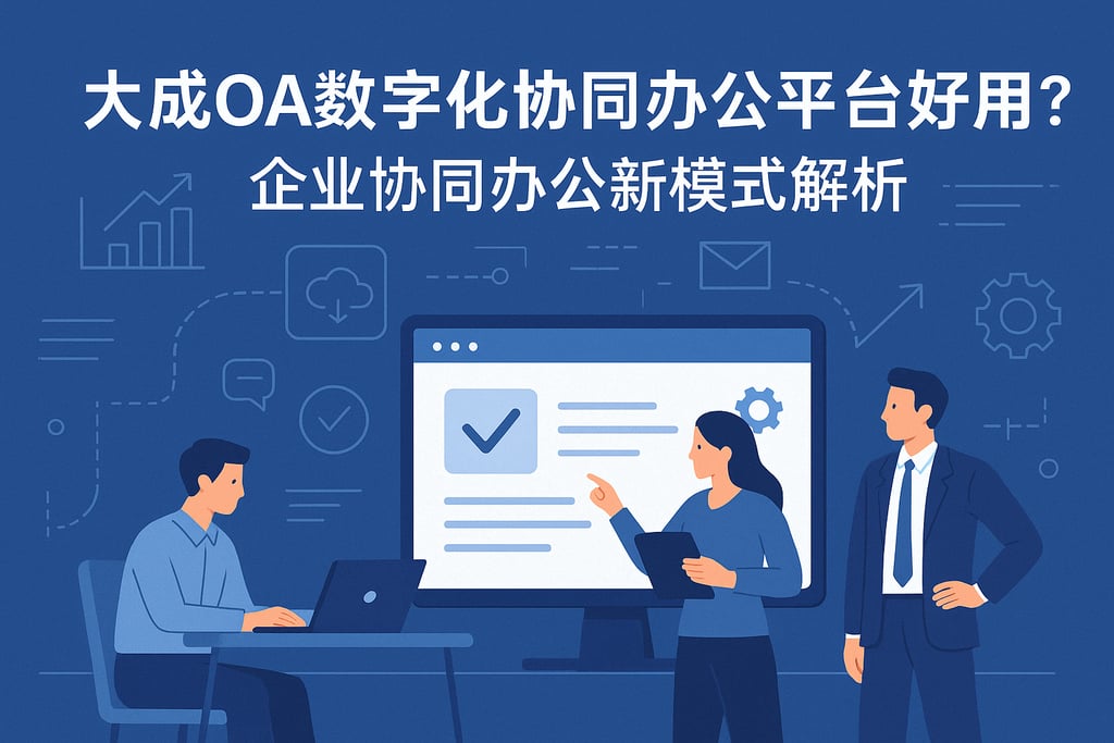 大成oa数字化协同办公平台好用吗？企业协同办公新模式解析