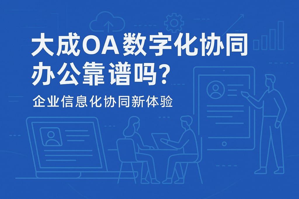 大成oa数字化协同办公靠谱吗？企业信息化协同新体验