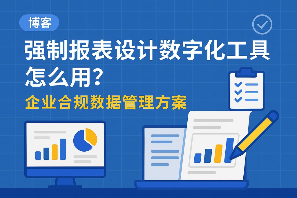 强制报表设计数字化工具怎么用？企业合规数据管理方案
