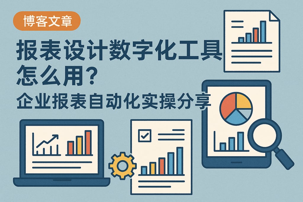 强制报表设计数字化工具怎么用？企业报表自动化实操分享