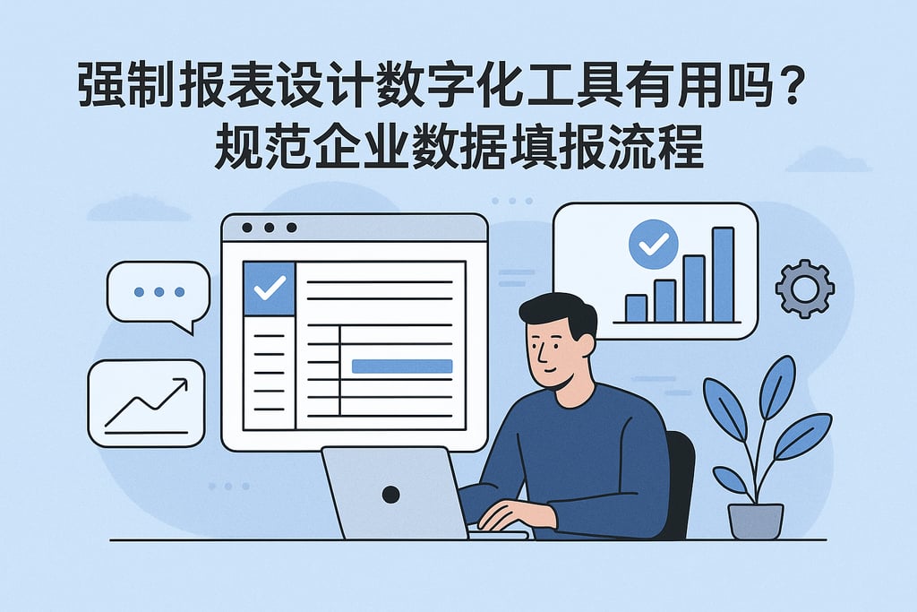 强制报表设计数字化工具有用吗？规范企业数据填报流程