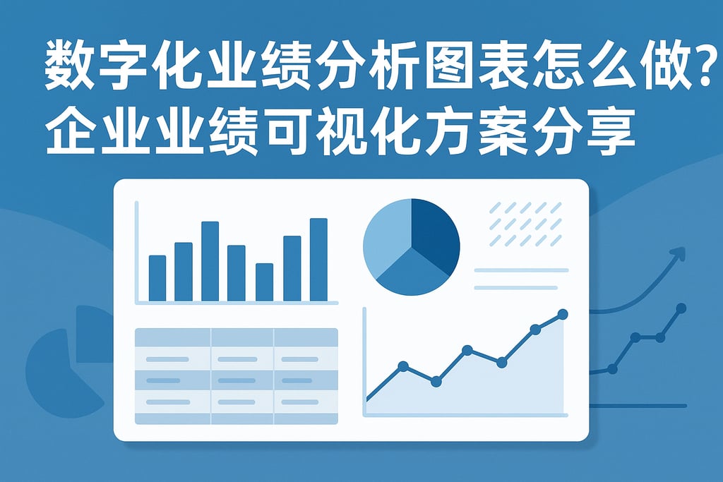 数字化业绩分析图表怎么做？企业业绩可视化方案分享