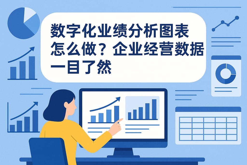 数字化业绩分析图表怎么做？企业经营数据一目了然