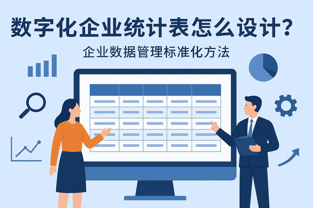 数字化企业统计表怎么设计？企业数据管理标准化方法
