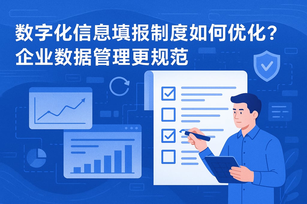 数字化信息填报制度如何优化？企业数据管理更规范