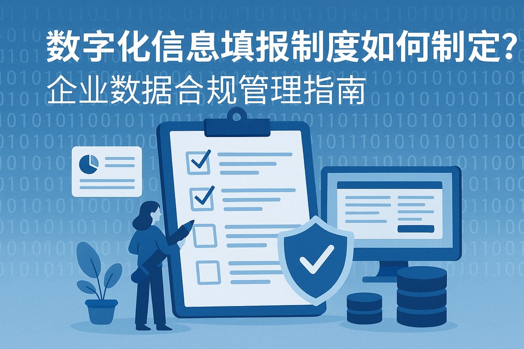 数字化信息填报制度如何制定？企业数据合规管理指南