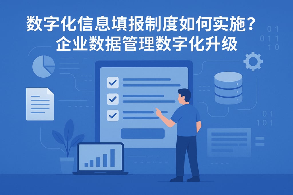 数字化信息填报制度如何实施？企业数据管理数字化升级