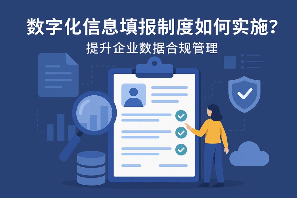 数字化信息填报制度如何实施？提升企业数据合规管理
