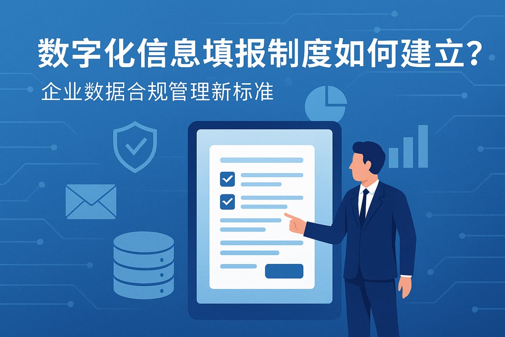 数字化信息填报制度如何建立？企业数据合规管理新标准