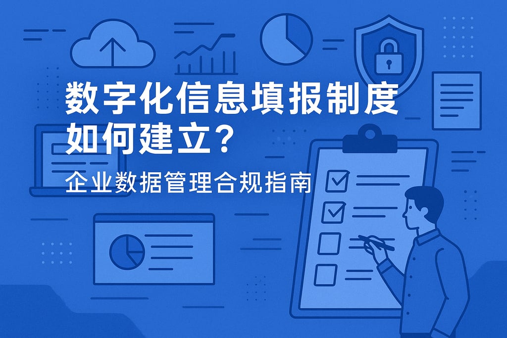 数字化信息填报制度如何建立？企业数据管理合规指南