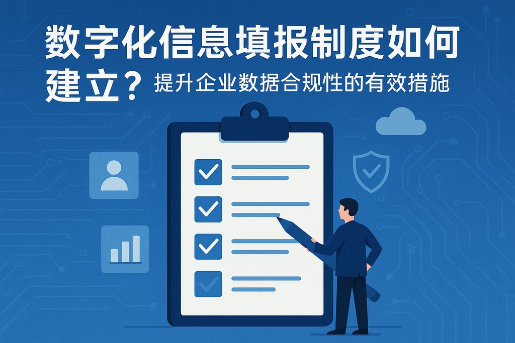 数字化信息填报制度如何建立？提升企业数据合规性的有效措施