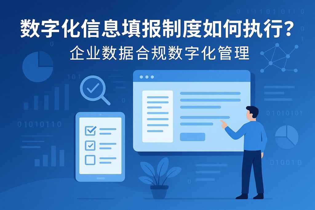 数字化信息填报制度如何执行？企业数据合规数字化管理