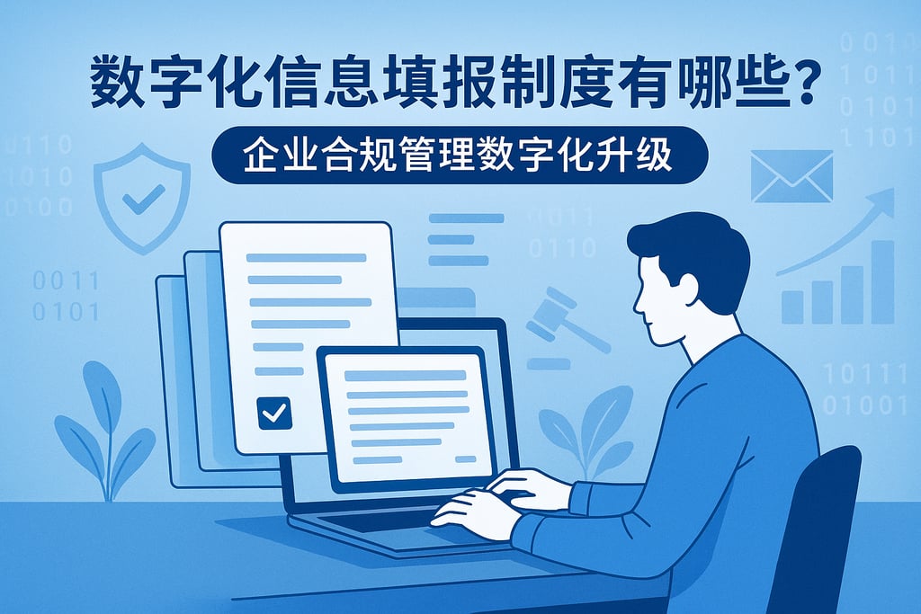 数字化信息填报制度有哪些优势？企业合规管理数字化升级