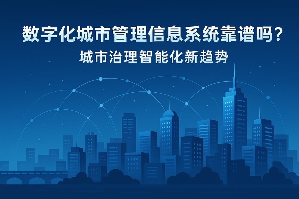 数字化城市管理信息系统靠谱吗？城市治理智能化新趋势