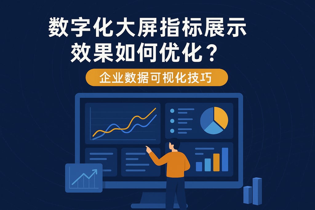 数字化大屏指标展示效果如何优化？企业数据可视化技巧