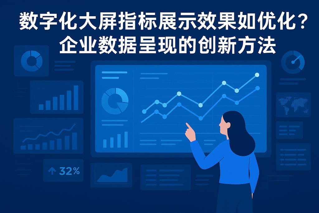 数字化大屏指标展示效果如何优化？企业数据呈现的创新方法