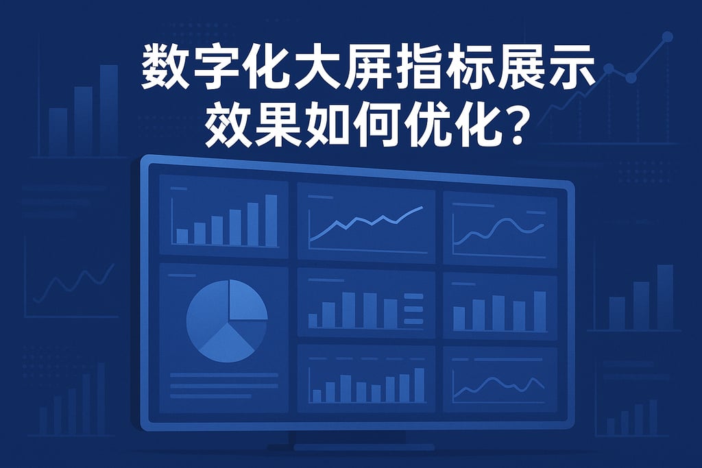 数字化大屏指标展示效果如何优化？提升数据可视化体验