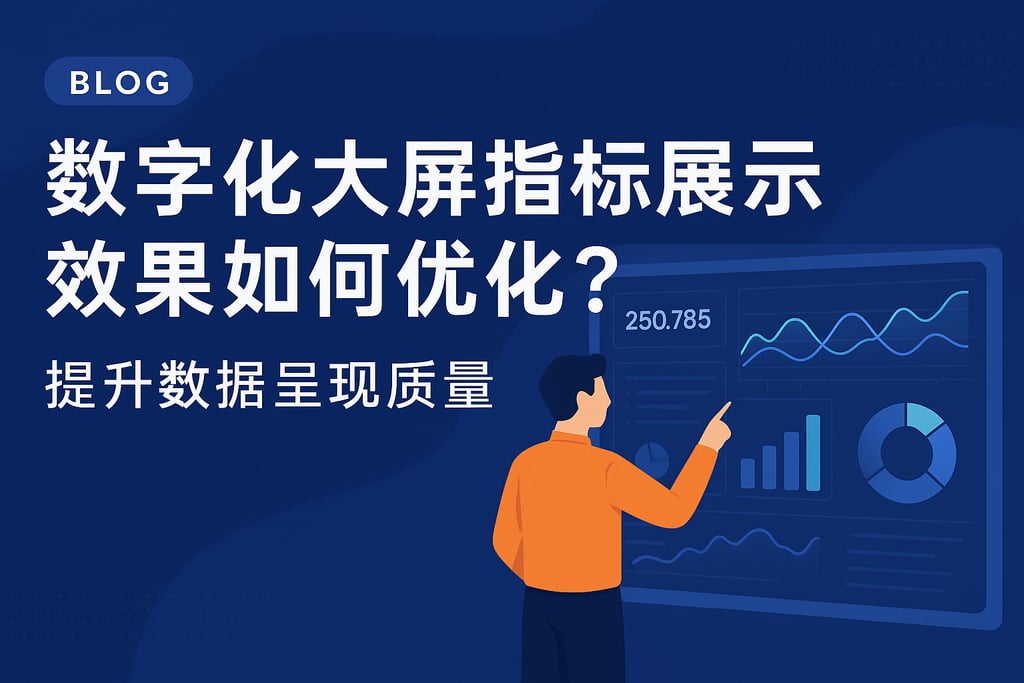 数字化大屏指标展示效果如何优化？提升数据呈现质量