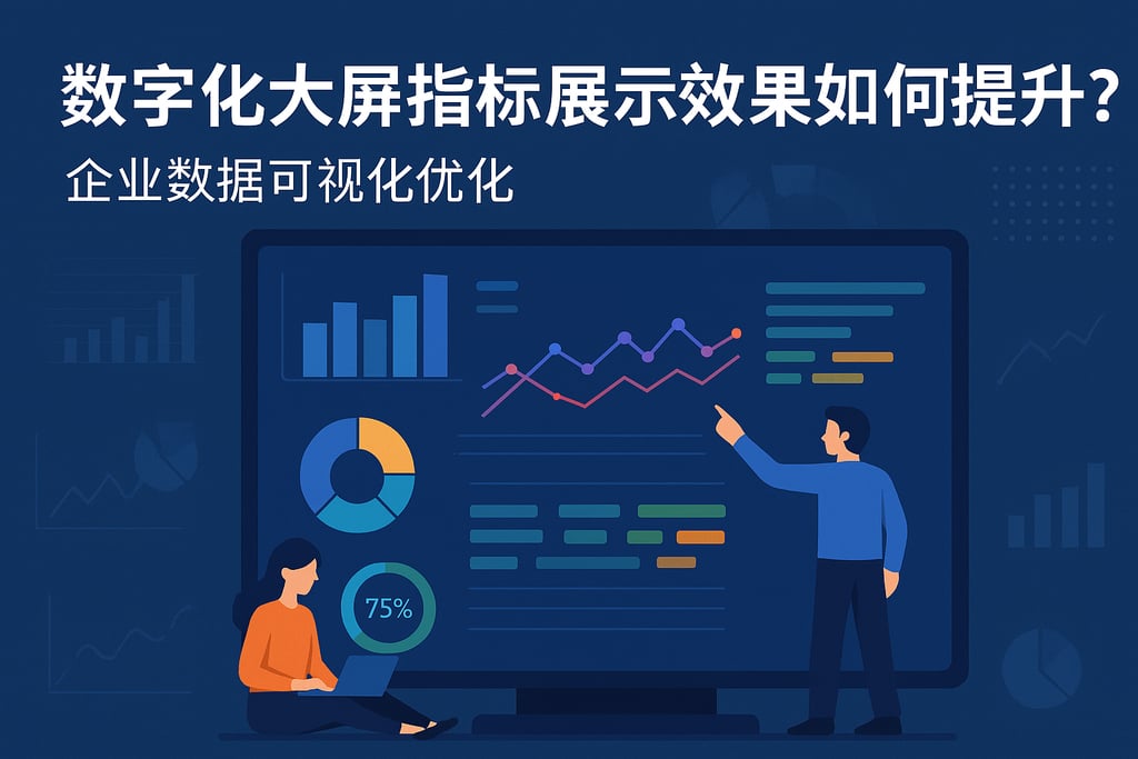 数字化大屏指标展示效果如何提升？企业数据可视化优化