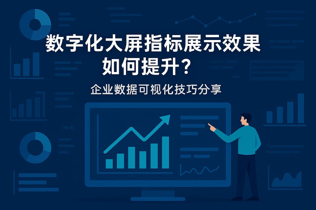 数字化大屏指标展示效果如何提升？企业数据可视化技巧分享