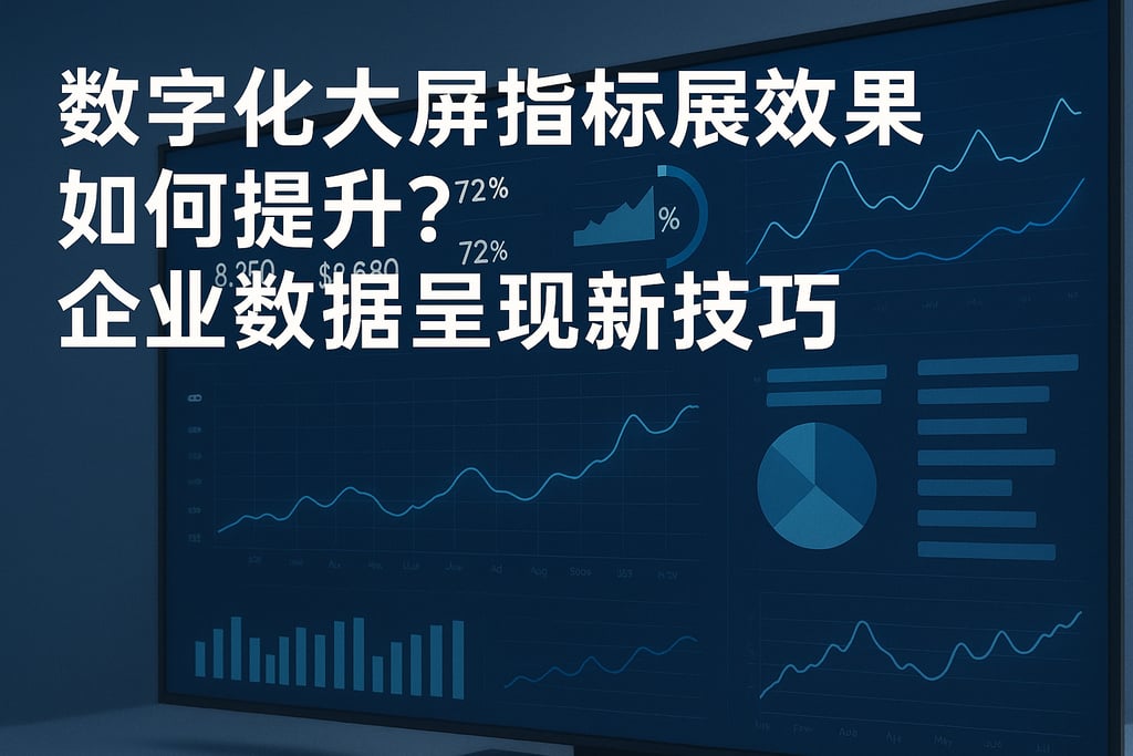 数字化大屏指标展示效果如何提升？企业数据呈现新技巧