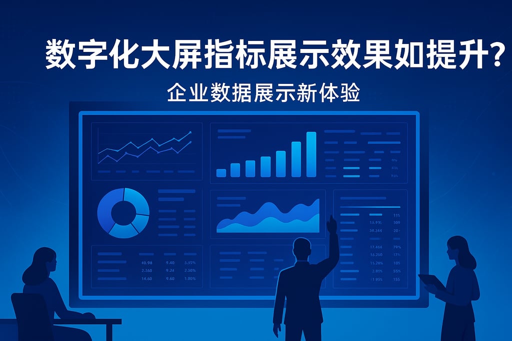 数字化大屏指标展示效果如何提升？企业数据展示新体验