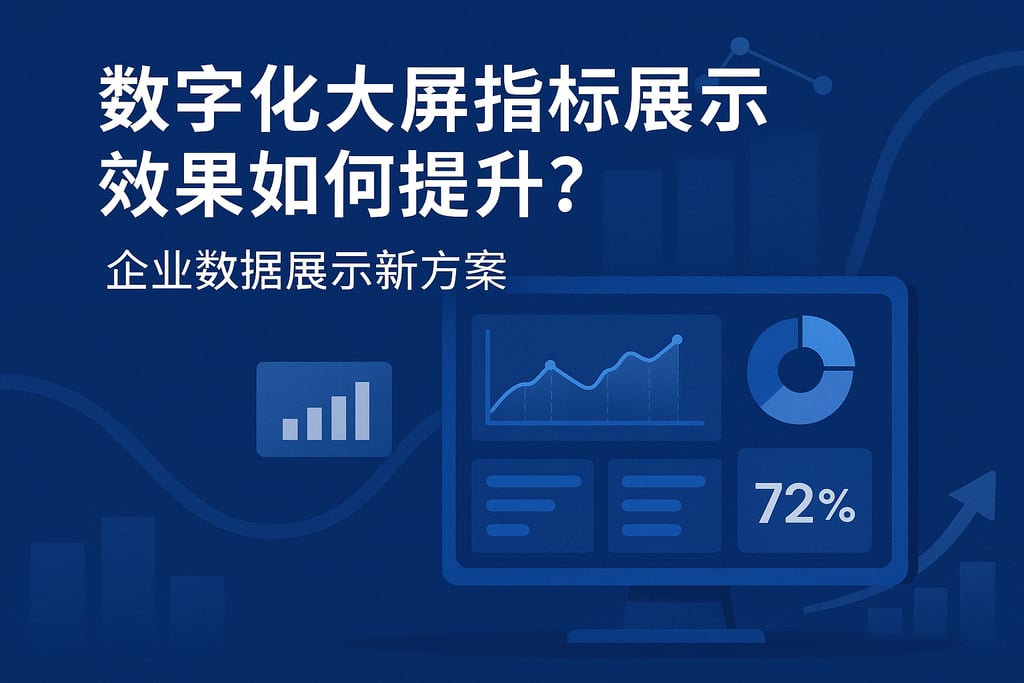 数字化大屏指标展示效果如何提升？企业数据展示新方案