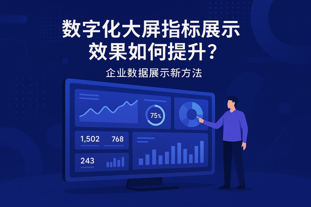 数字化大屏指标展示效果如何提升？企业数据展示新方法
