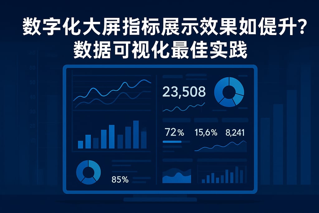数字化大屏指标展示效果如何提升？数据可视化最佳实践