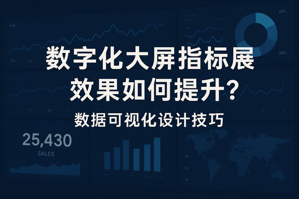 数字化大屏指标展示效果如何提升？数据可视化设计技巧