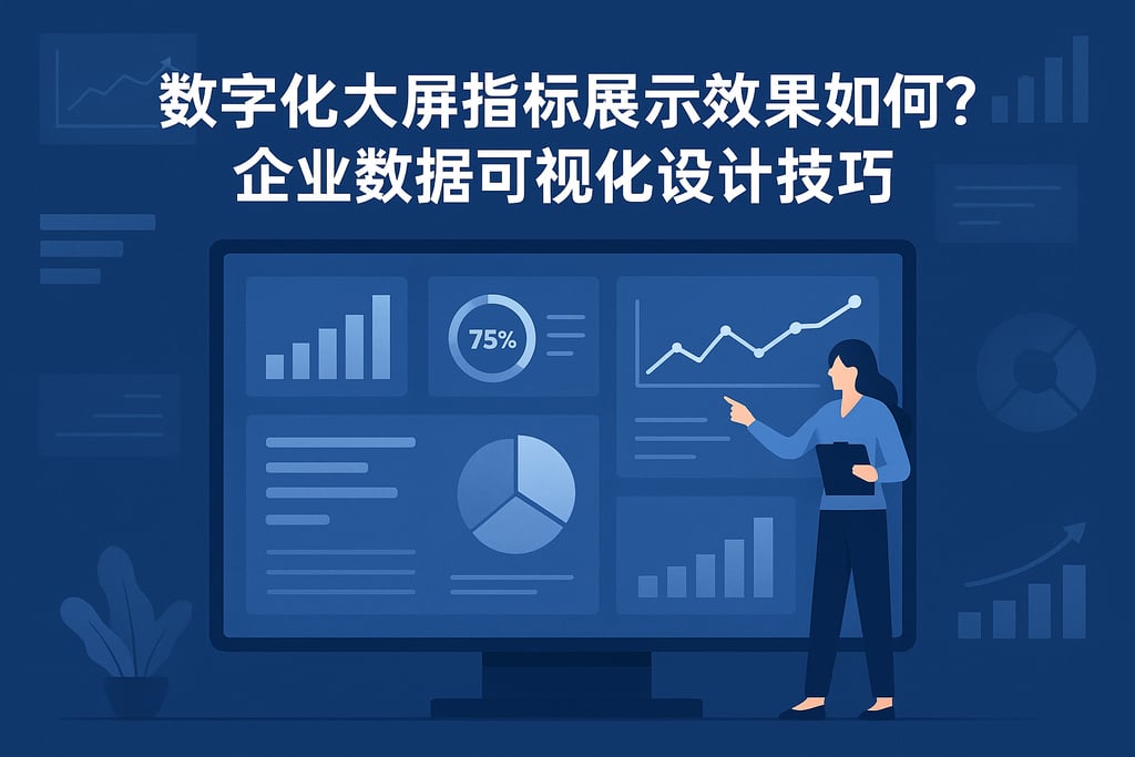 数字化大屏指标展示效果如何？企业数据可视化设计技巧