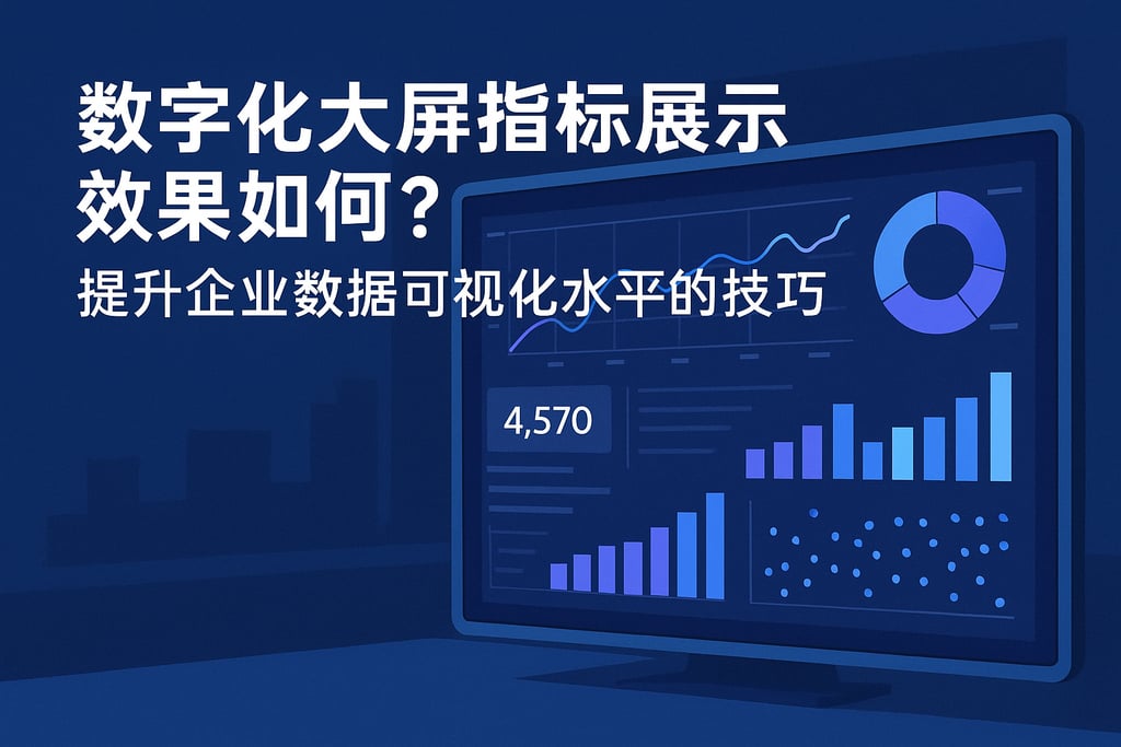 数字化大屏指标展示效果如何？提升企业数据可视化水平的技巧