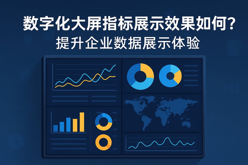 数字化大屏指标展示效果如何？提升企业数据展示体验