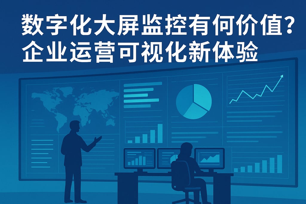 数字化大屏监控有何价值？企业运营可视化新体验
