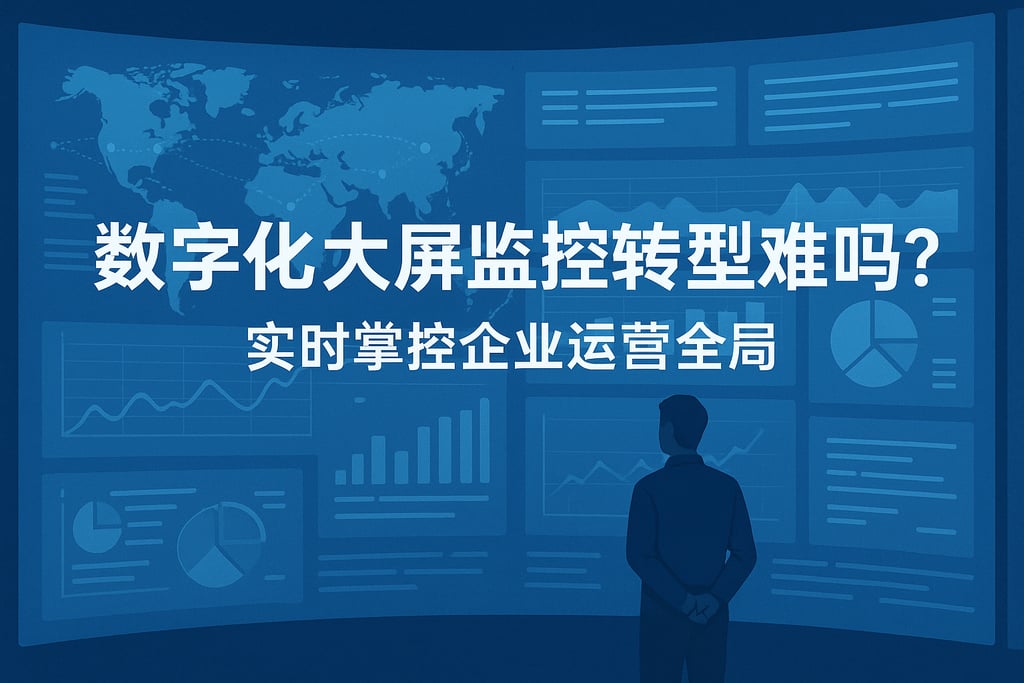 数字化大屏监控转型难吗？实时掌控企业运营全局