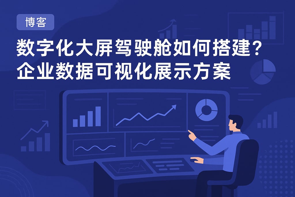 数字化大屏驾驶舱如何搭建？企业数据可视化展示方案