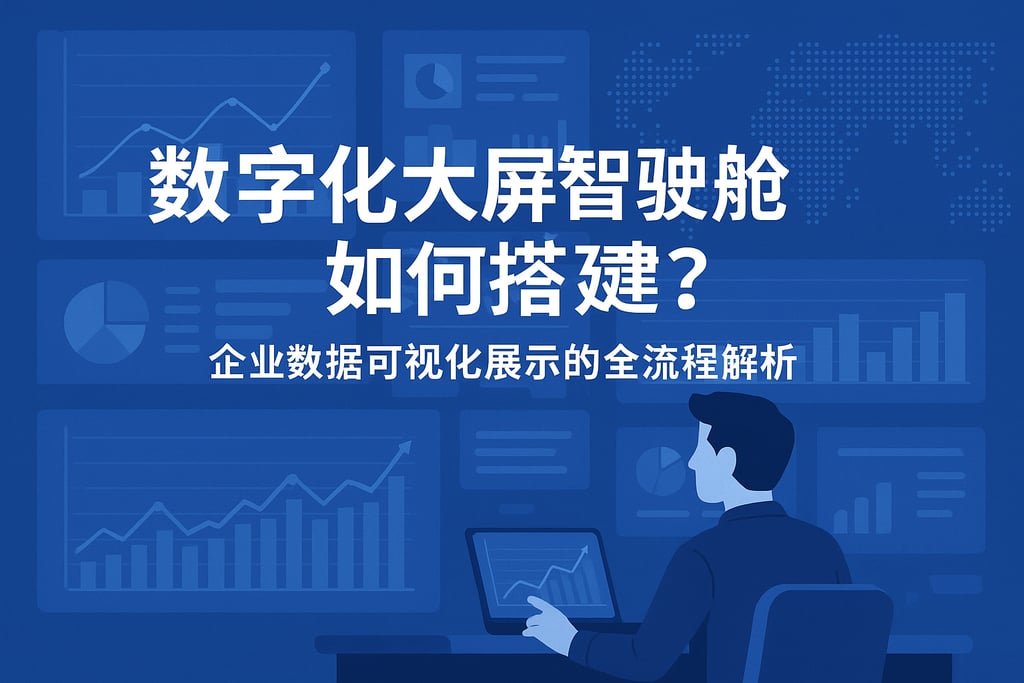 数字化大屏驾驶舱如何搭建？企业数据可视化展示的全流程解析
