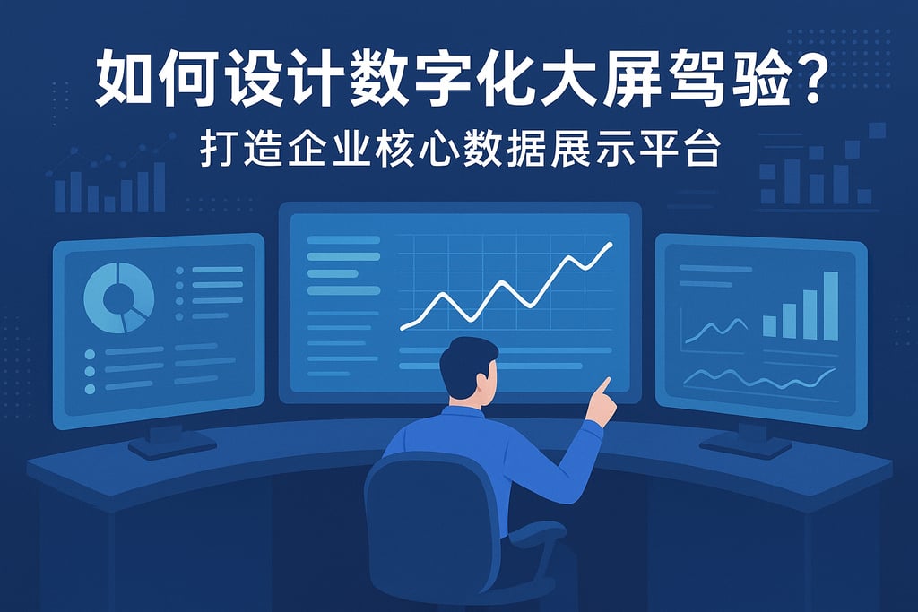 数字化大屏驾驶舱如何设计？打造企业核心数据展示平台