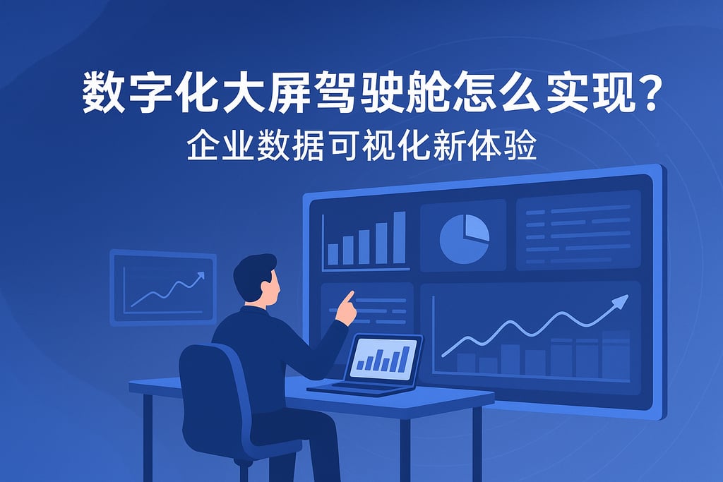 数字化大屏驾驶舱怎么实现？企业数据可视化新体验