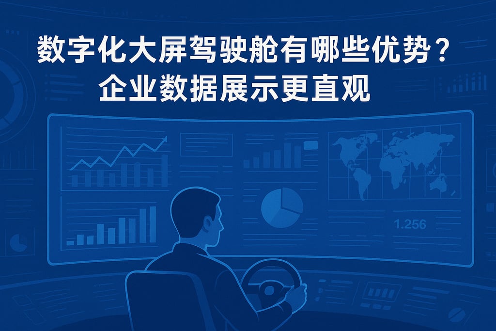 数字化大屏驾驶舱有哪些优势？企业数据展示更直观