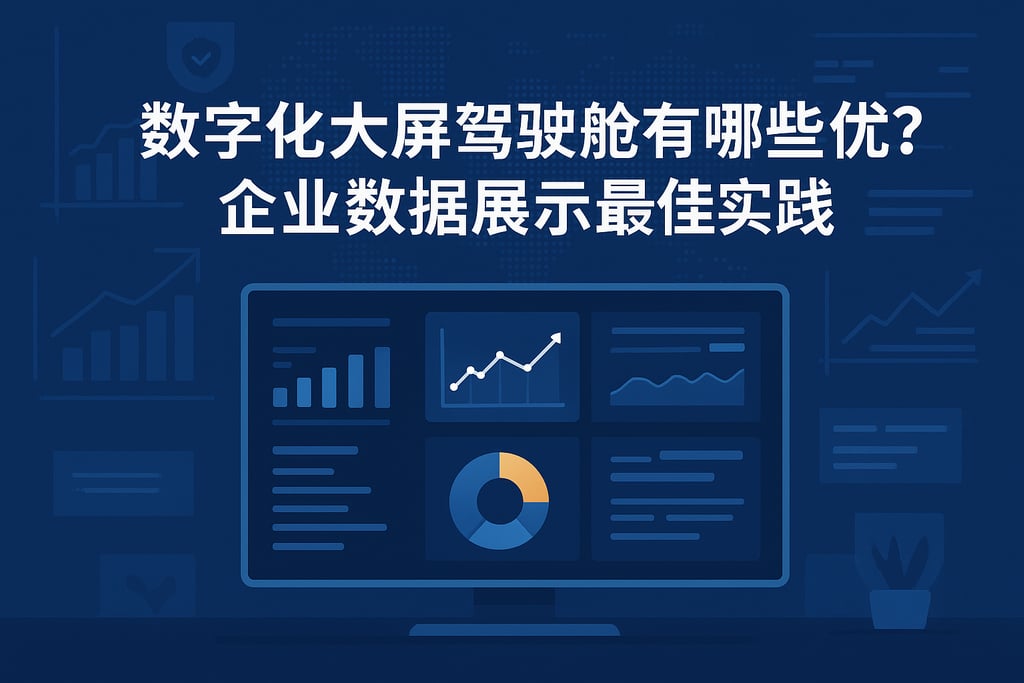 数字化大屏驾驶舱有哪些优势？企业数据展示最佳实践