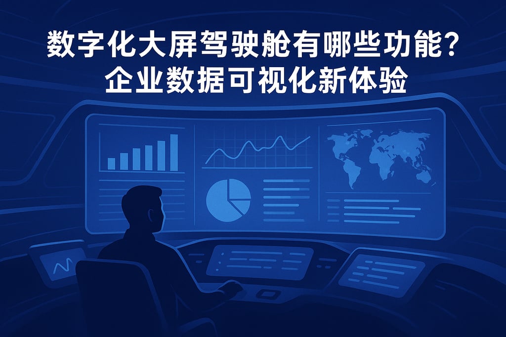 数字化大屏驾驶舱有哪些功能？企业数据可视化新体验