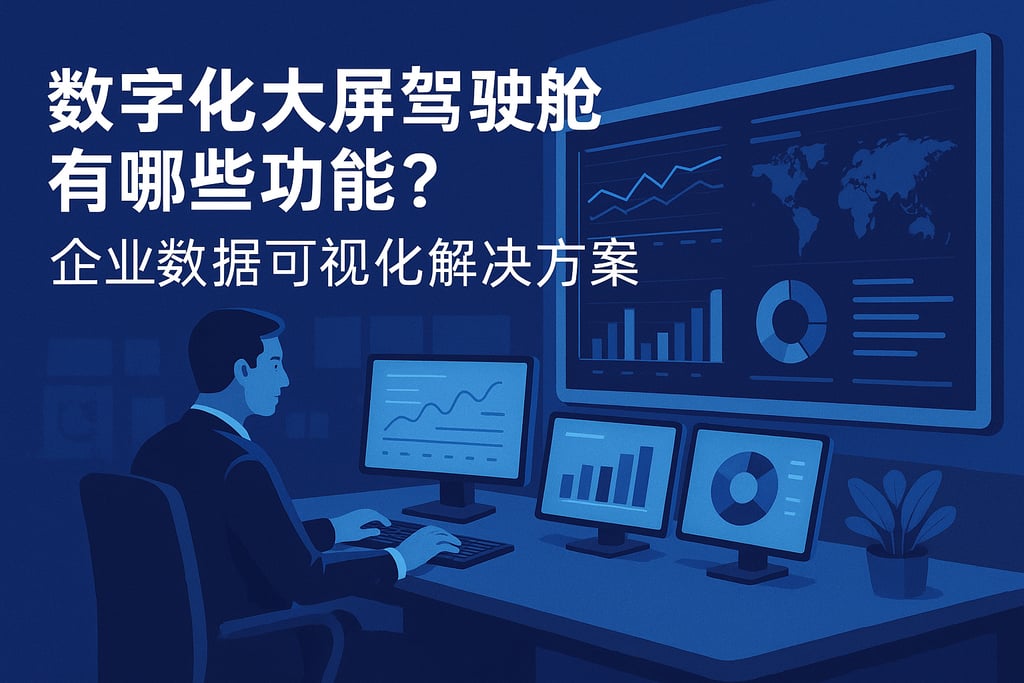 数字化大屏驾驶舱有哪些功能？企业数据可视化解决方案