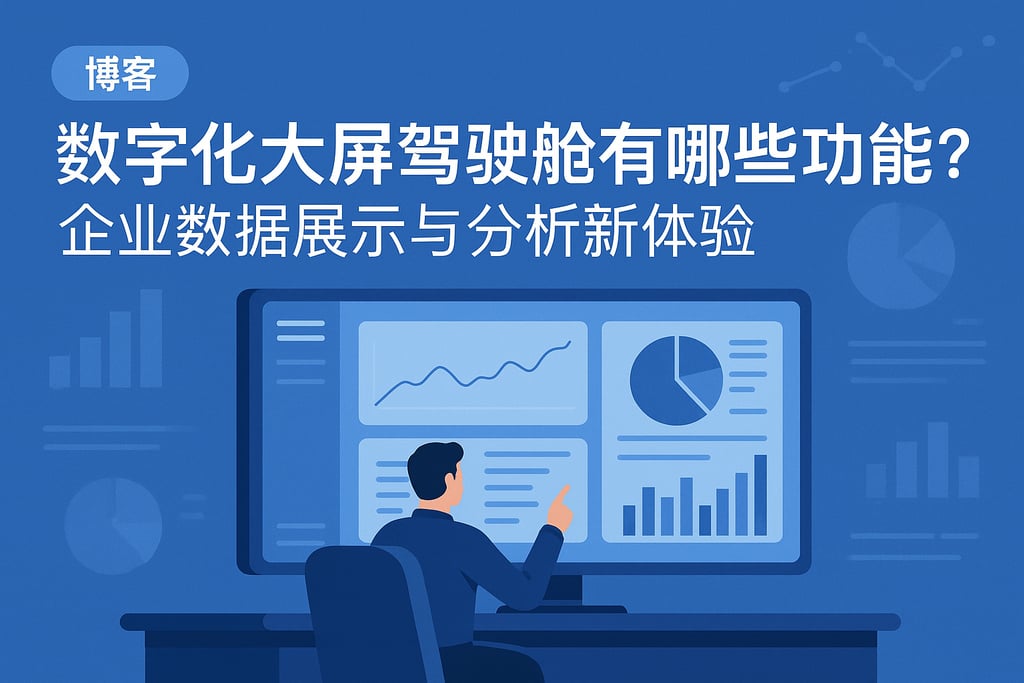 数字化大屏驾驶舱有哪些功能？企业数据展示与分析新体验