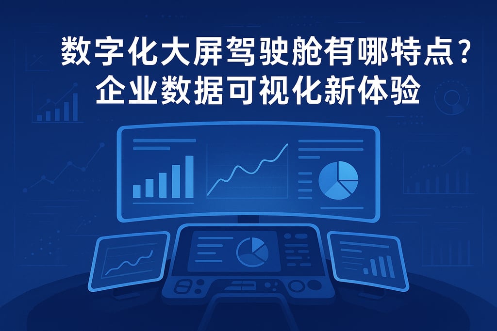 数字化大屏驾驶舱有哪些特点？企业数据可视化新体验