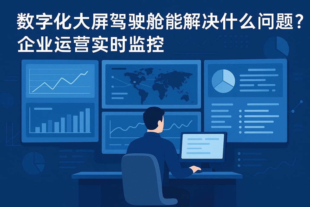 数字化大屏驾驶舱能解决什么问题？企业运营实时监控