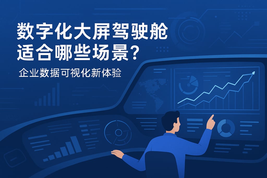 数字化大屏驾驶舱适合哪些场景？企业数据可视化新体验