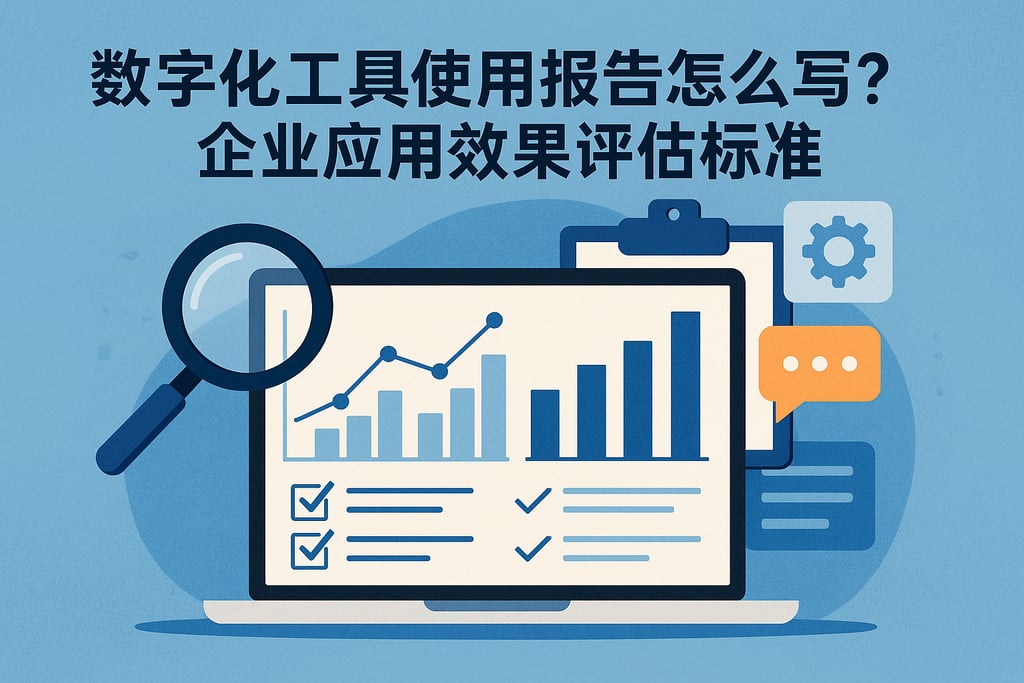 数字化工具使用报告怎么写？企业应用效果评估标准