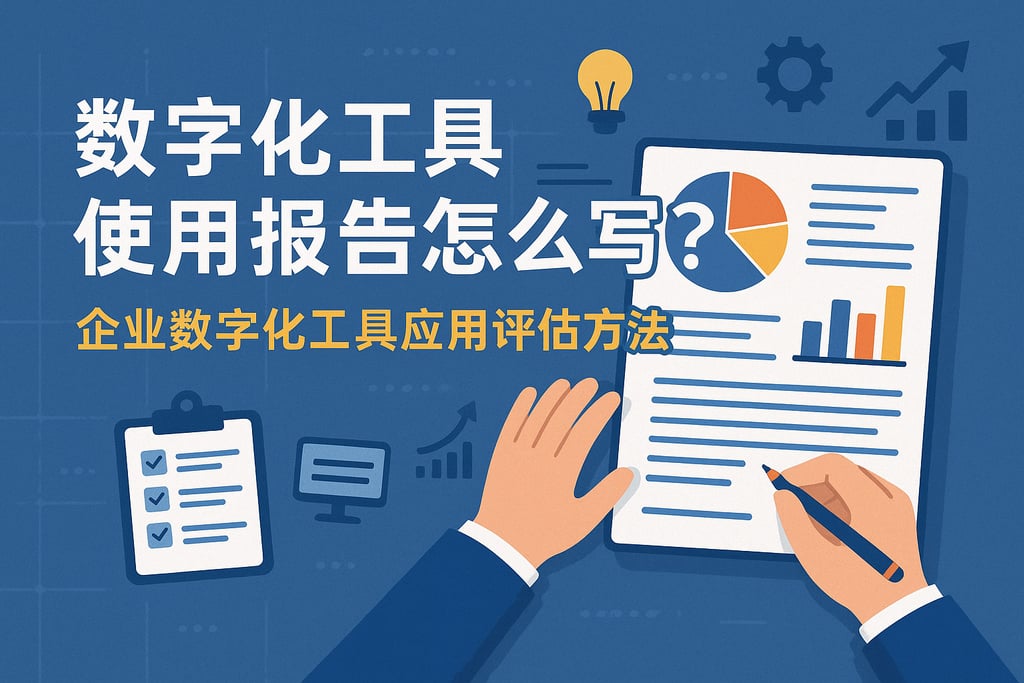 数字化工具使用报告怎么写？企业数字化工具应用评估方法