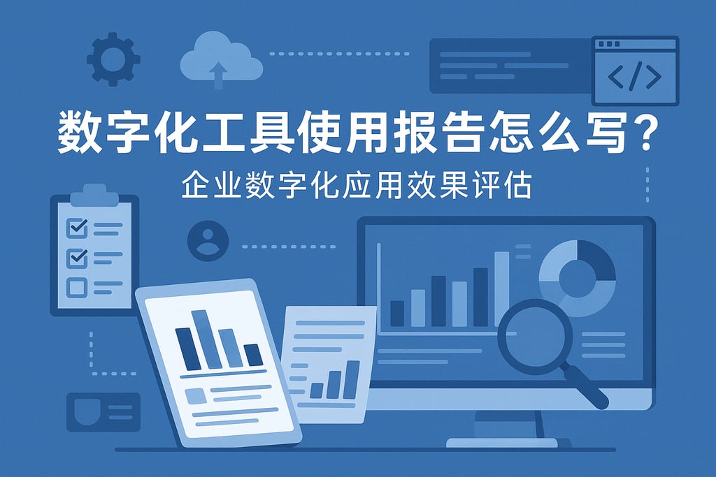 数字化工具使用报告怎么写？企业数字化应用效果评估